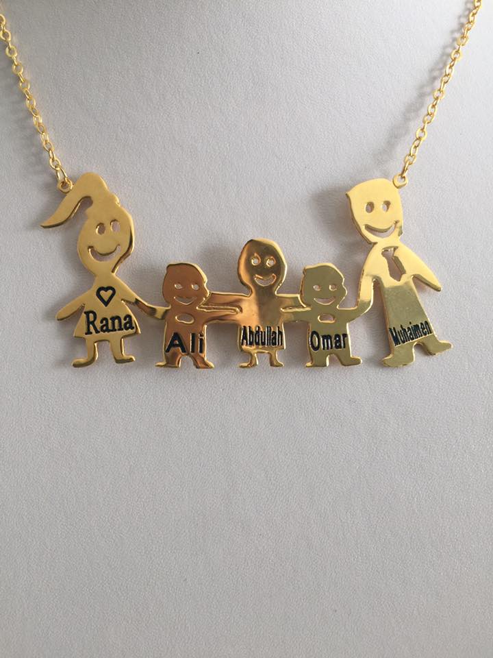 Family necklace hot sale