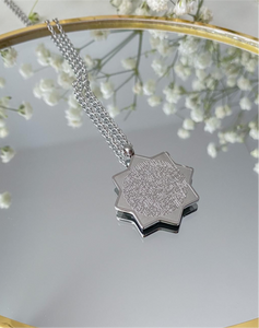 Necklace - Eight-shaped star ayat elkorsy silver