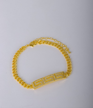 Load image into Gallery viewer, Bracelet - zigzag zircon stones
