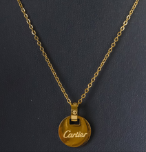 Load image into Gallery viewer, Stainless Steel- Circle gold Necklace
