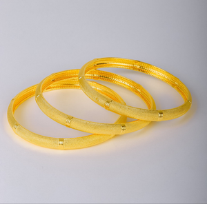 Sets - 3 gold plated jewelry bangles