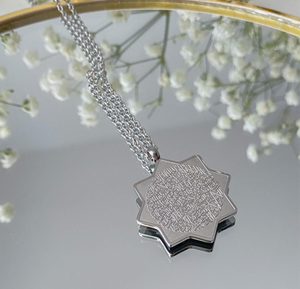 Necklace - Eight-shaped star ayat elkorsy silver