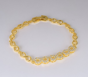 Bracelet - Simple circles zircon stones