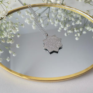 Necklace - Eight-shaped star ayat elkorsy silver