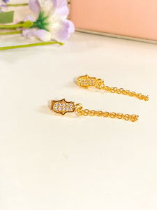 Earring - Zircon Palm