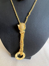 Load image into Gallery viewer, Necklace - Two chains simple tiger zircon stones
