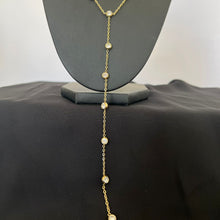 Load image into Gallery viewer, Necklace - stainless steel long chain with stones
