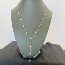 Load image into Gallery viewer, Necklace - stainless steel long chain with stones
