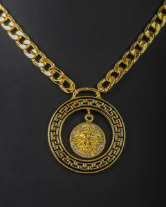 Necklace - Gold lion chain