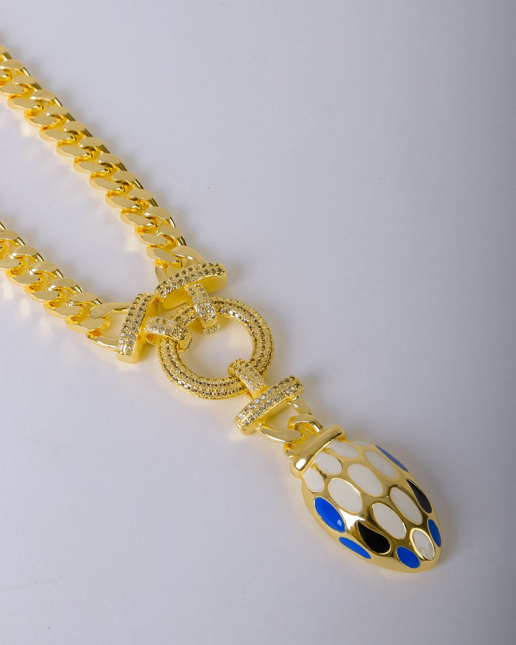 Necklace - colored snake