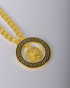 Necklace - Gold lion chain