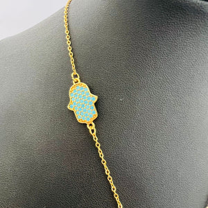 Necklace - Turquoise kol hwa allah a7d