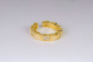 Ring - ring free size zircon stone