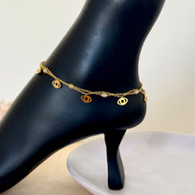 Load image into Gallery viewer, Anklet - stainless steel Gold eye
