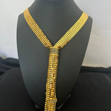 Load image into Gallery viewer, Necklace - Long soft gold Zigzag chain
