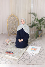 Load image into Gallery viewer, Prayer Set - navy blue-beige Abaya
