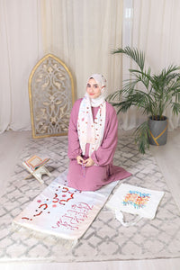 Prayer Set - pink Abaya