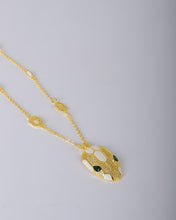 Load image into Gallery viewer, Necklace - Colored snake with zircon stones
