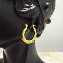 Load image into Gallery viewer, Stainless steel - Earrings gold irregular hoop
