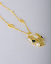 Load image into Gallery viewer, Necklace - Colored snake with zircon stones
