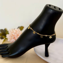 Load image into Gallery viewer, Anklet - stainless steel Gold eye
