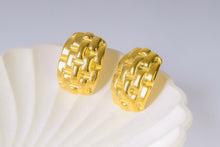 Load image into Gallery viewer, Stainless steel - Earrings gold trend shape
