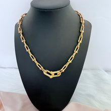 Load image into Gallery viewer, Stainless Steel- two chain gold Zircon Necklace
