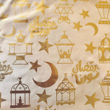 Load image into Gallery viewer, Two pillow case and runner gold Ramadan Decoration
