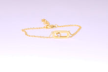 Load image into Gallery viewer, Bracelet - Stainless steel simple shape with zircon stone
