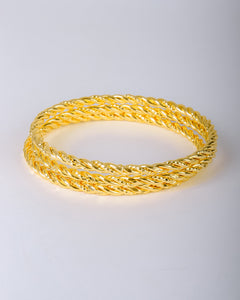 Sets - 3 gold wrapped bangles