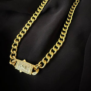 Necklace - Gold trend chain luxury shape