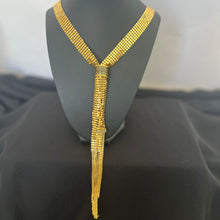 Load image into Gallery viewer, Necklace - Long soft gold Zigzag chain
