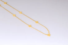 Load image into Gallery viewer, Stainless Steel- simple Gold flowers Necklace
