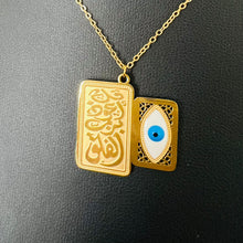 Load image into Gallery viewer, Necklace - stainless steel new shape quran and eye
