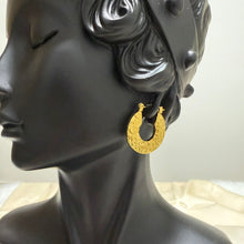 Load image into Gallery viewer, Stainless steel - Earrings gold wide hoop
