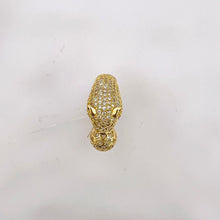 Load image into Gallery viewer, Ring - Gold ring zircon snake
