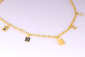 Stainless Steel- gold small pendants Necklace