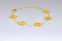 Load image into Gallery viewer, Stainless steel- bracelet gold five flowers without stones
