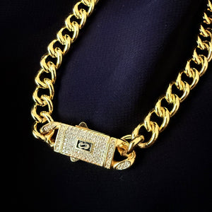 Necklace - Gold trend chain luxury shape