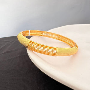 Bracelet - Simple gold soft bangle