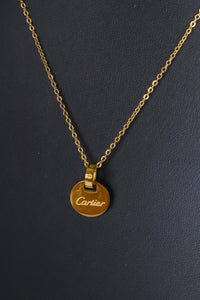 Stainless Steel- Circle gold Necklace