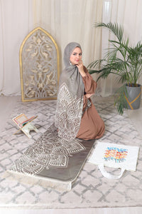 Prayer Set - brown-cafe Abaya