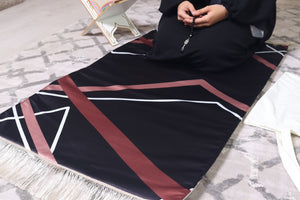 Prayer Set - black-maron Abaya